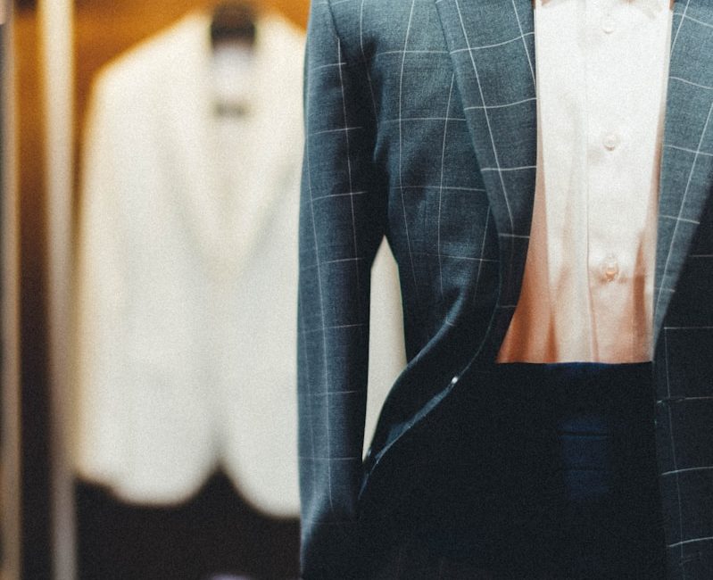 man in black suit jacket